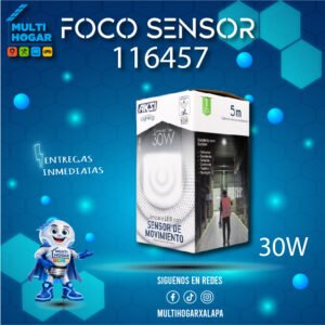 LAMPARA LED CON SENSOR DE MOVIMIENTO AKSI 30W MOD. 116457