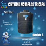 CISTERNA NOVAPLAS TRICAPA NEGRO 10,000L