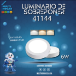 LUMINARIO DE LED PARA SOBREPONER WANERGY 6W 3 TONOS MOD. 41144