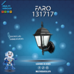 FAROL CUADRADO SOPORTE NEGRO AKSI COD. 131717