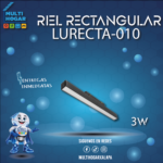 LUMINARIO PARA RIEL RECTANGULAR DIRIGIBLE ALL LITE 10W MOD. LURECTA-010