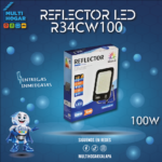 REFLECTOR MEGALUZ 100W LUZ CALIDA MOD.MRFL-81 REF.R34CW100