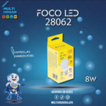 FOCO LED VOLTECK 60W LUZ CALIDA CODIGO 28062