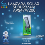 LAMPARA SUBURBANA SOLAR 200W MOD. APS-81 REF. APS47W200