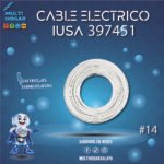 CABLE ELECTRICO BOLSA IUSA #14 AWG BLANCO COD. 397451 100M