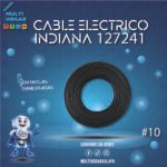 CABLE ELECTRICO CAJA INDIANA #10 NEGRO COD. 127241 100M