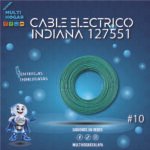 CABLE ELECTRICO CAJA INDIANA #10 VERDE COD. 127551 100M