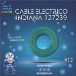 CABLE ELECTRICO CAJA INDIANA #12 VERDE COD. 127239 100M