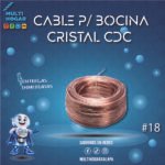 CABLE PARA BOCINA CRISTAL CDC #18 AWG COD.POTCD0218ES0100L