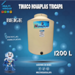 TINACO NOVAPLAS TRICAPA BEIGE 1200L COD. 800010