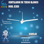 VENTILADOR DE TECHO BLANCO SANELEC MOD. 2355
