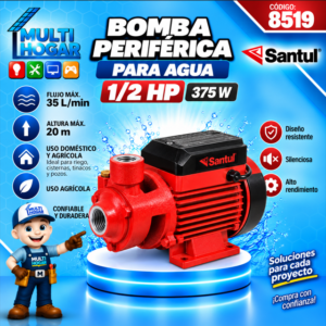 BOMBA ELECTRICA 1/2HP P/AGUA MOD.8519