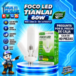 FOCO LED TIANLAI 60W MOD. LNND-20 REF. E27W60T37