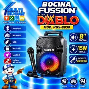 BOCINA FUSSION DIABLO MOD. PBS-8030 8"